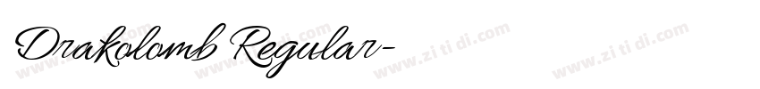 Drakolomb Regular字体转换 Drakolomb Regular字体转换